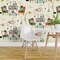 Peel & Stick Wallpaper 2FT Wide Mid Century Modern Retro Cats 1950S Inspired Atomic Age Vintage Style Custom Removable Wallpaper by Spoonflower